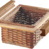 Wicker basket and runner set, for 500 mm width cabinet