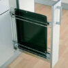 90º Storage basket and oven tray holder set, 100 mm width, for 150 mm cabinet width