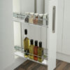 Pull-out storage unit, for 150 mm cabinet width, soft closing