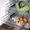 Vauth-Sagel pull-out storage set with chrome wire mesh baskets, for 400-600 mm cabinet width