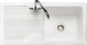 Rangemaster Portland CPL10101WH single bowl sink and drainer