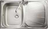 Rangemaster Baltimore BL8001 compact single bowl sink drainer