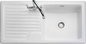 Rangemaster Rustique CRS10101 single bowl sink and drainer