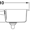 Rangemaster Nevada CNV1 single bowl sink and drainer